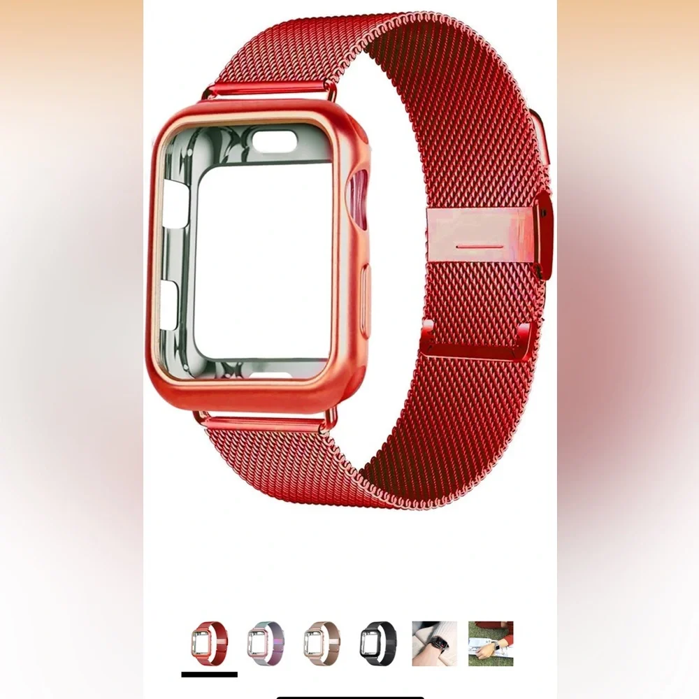 Red Classic Smart Watch Band - size /42MM